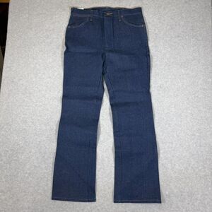 Wrangler Cowboy Cut Men's 32x32 Slim Fit Boot Cut Dark Wash Blue Jeans NWT